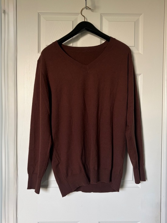 Other - Men's V-Neck Sweater in Deep Brown